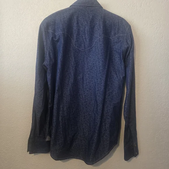Wrangler Men's Blue Denim Shirt - Picture 6 of 7